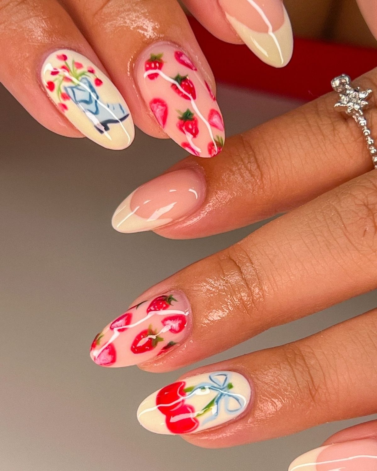Cowboy Boots and Strawberries Nails