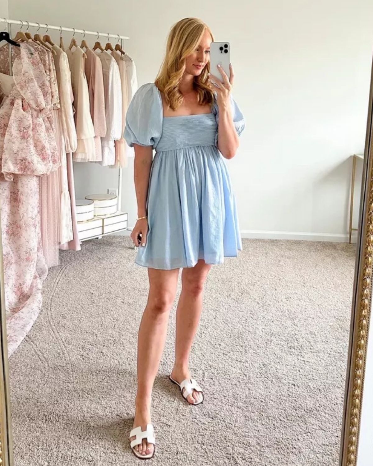 Cute Blue Dress Outfit