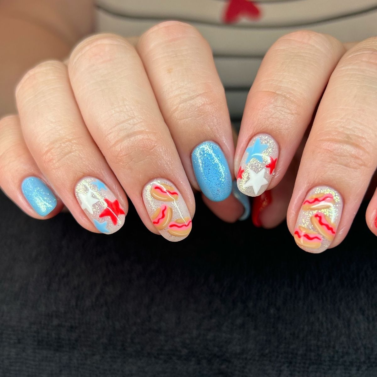 Hot Dog Nails