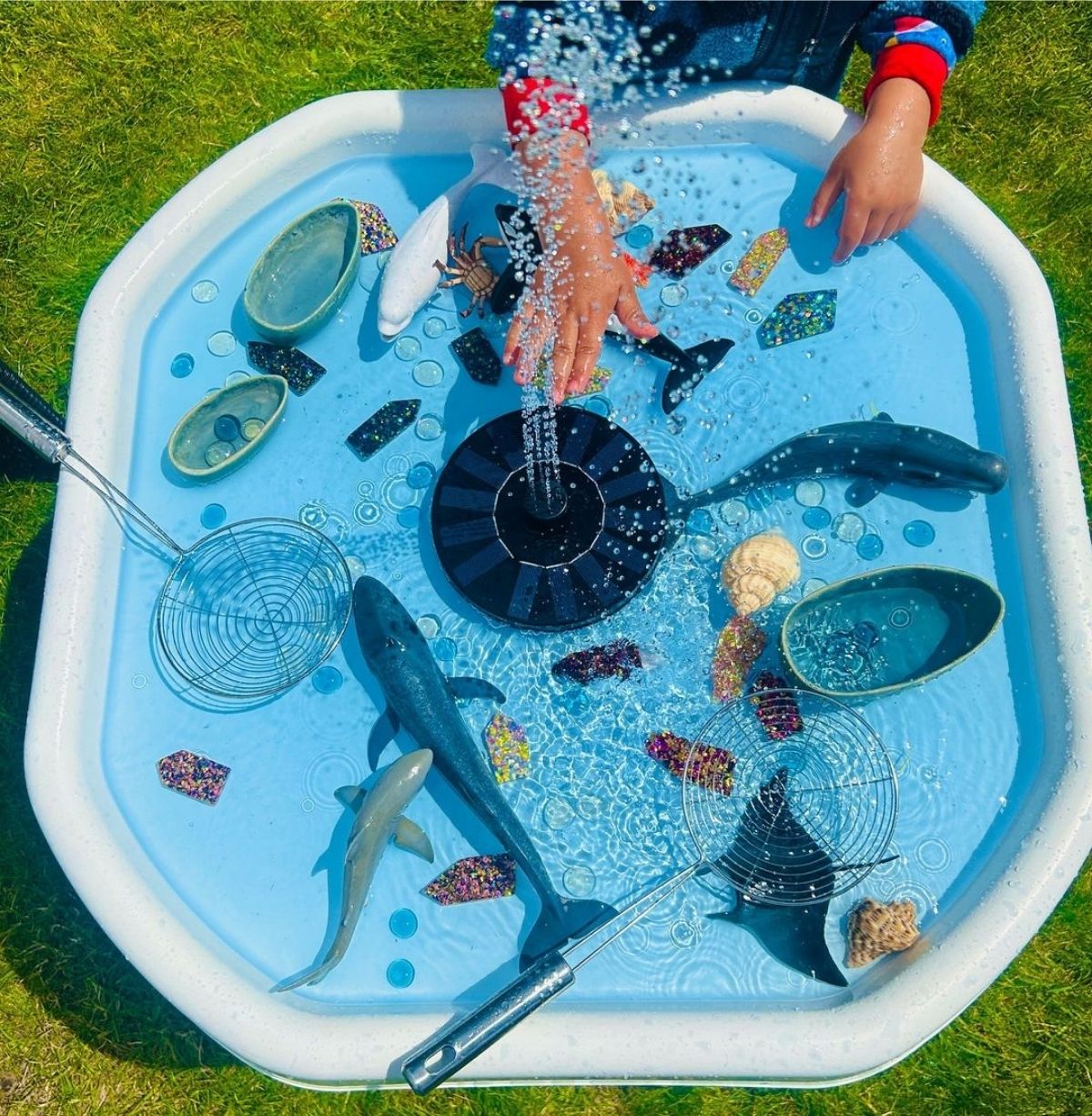 Ocean Water Sensory Bin