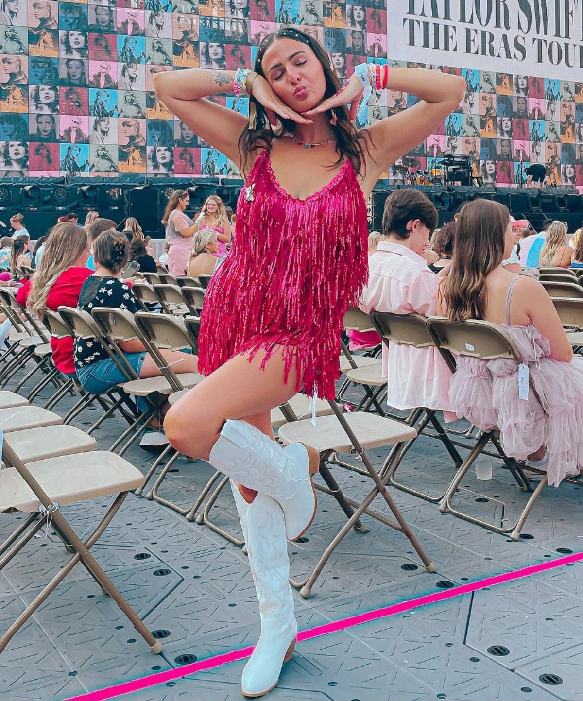 Pink Fringe Costume Idea