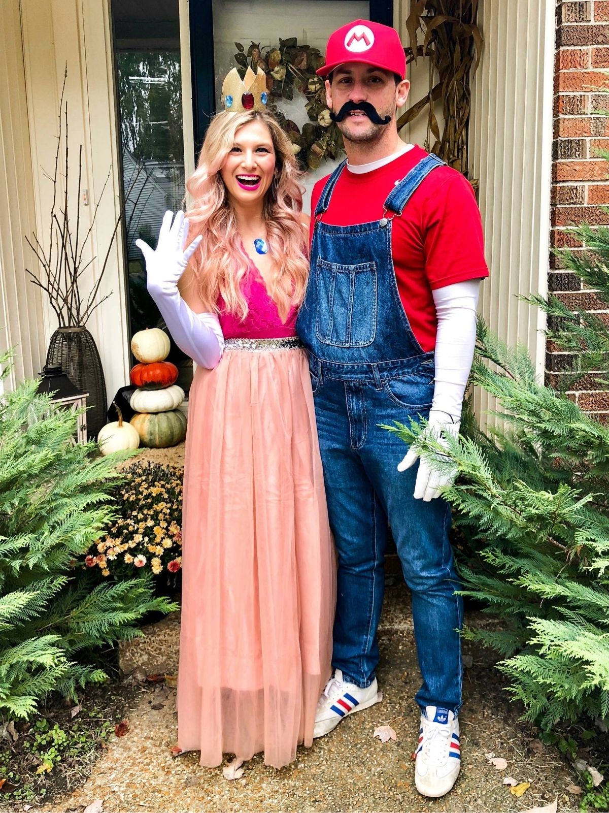 Princess Peach and Mario Costumes