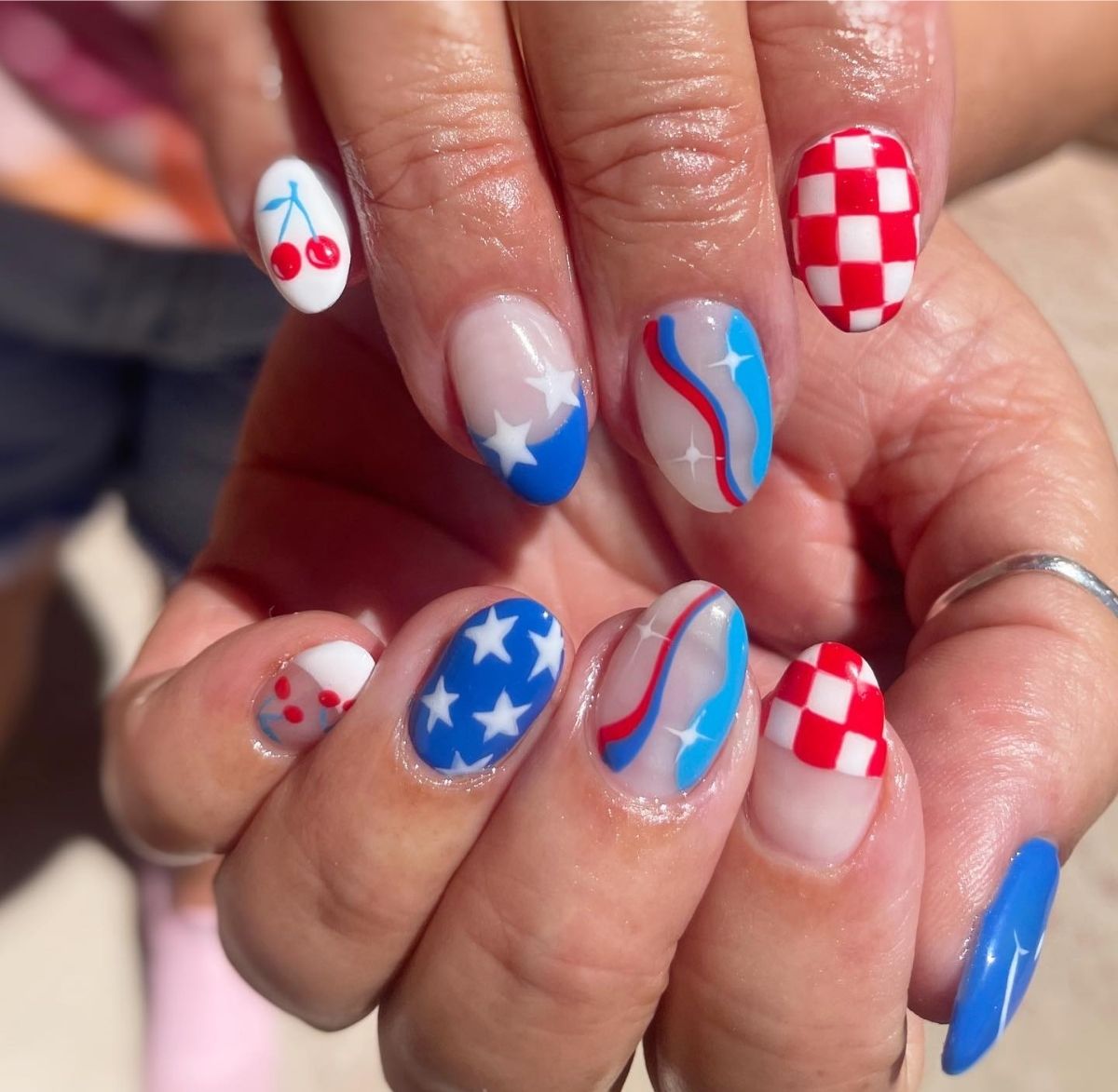 Trendy 4th of July Nails