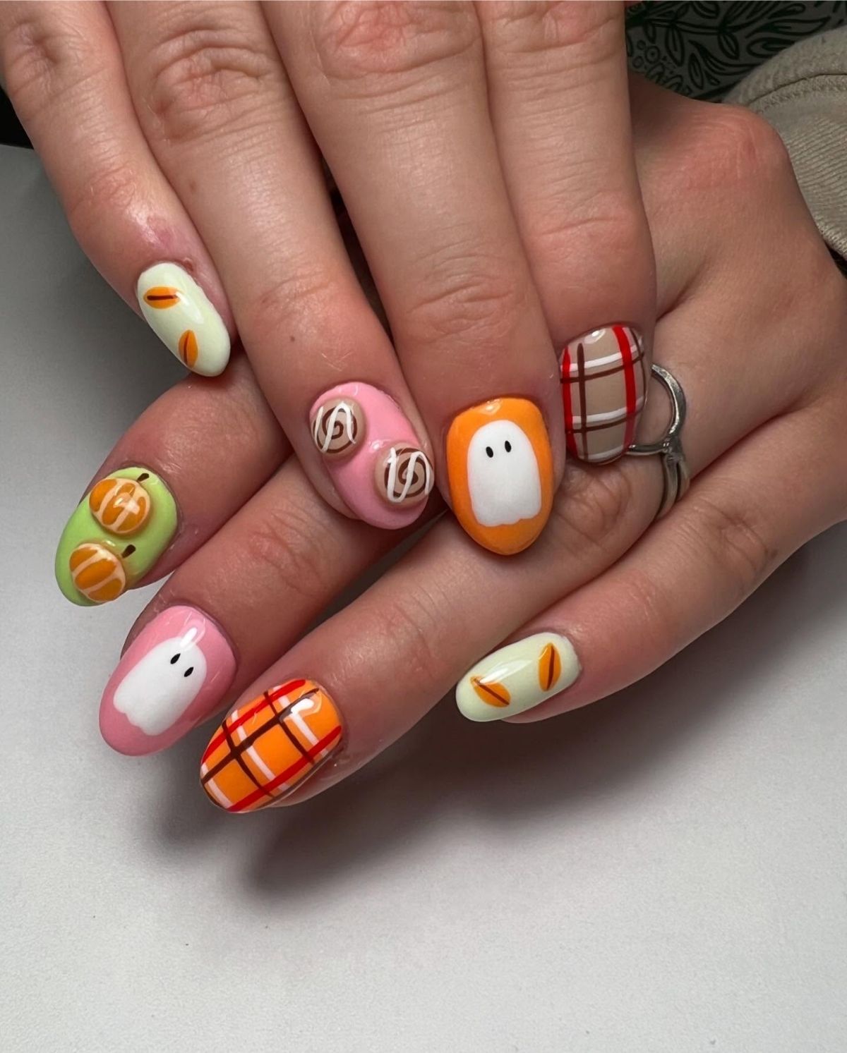Cute 3D Fall Nails
