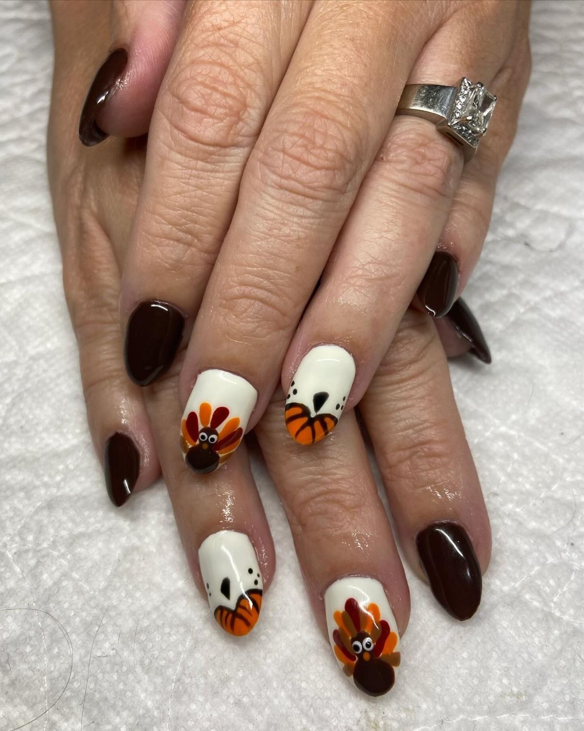 Cute Thanksgiving Nail Idea