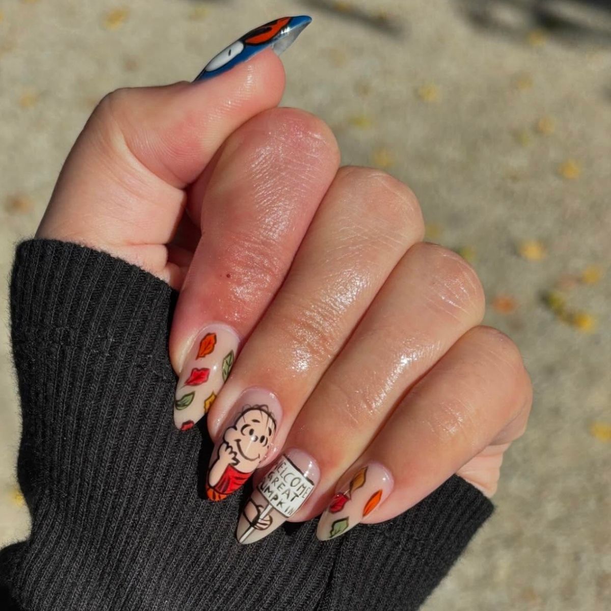 It’s The Great Pumpkin Charlie Brown Nails