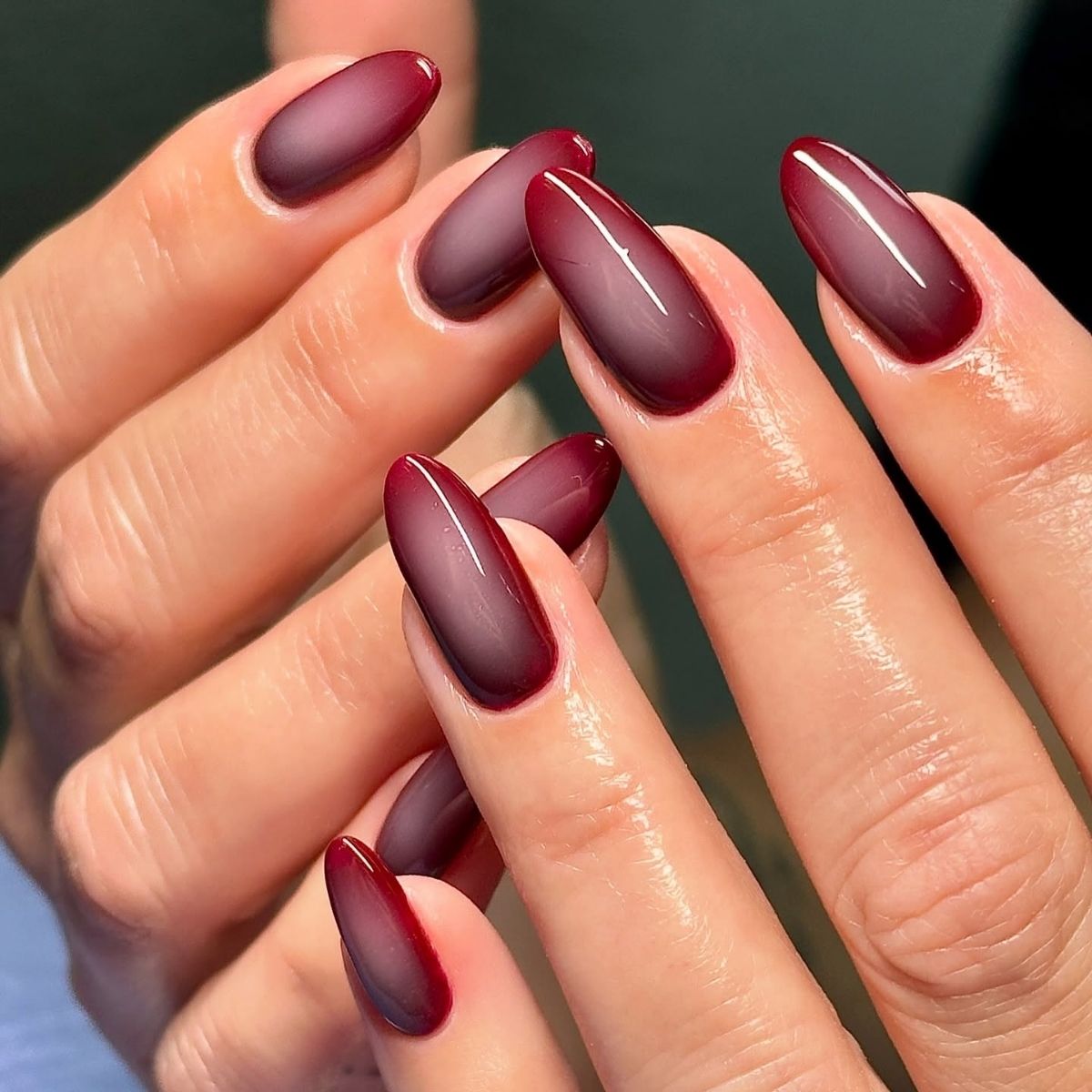 Long Burgundy Nails