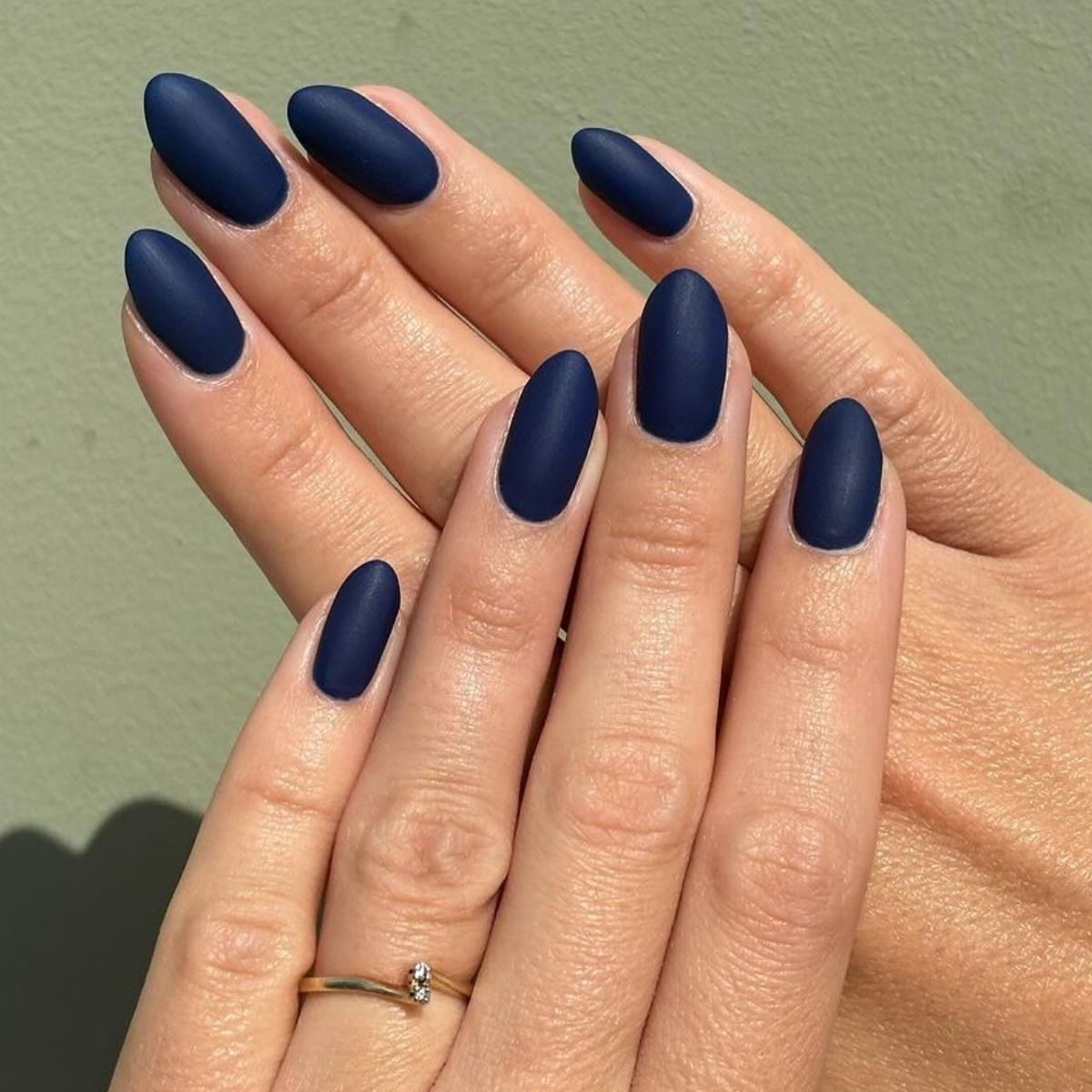 Navy Nails