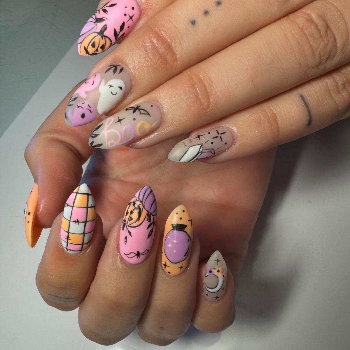 Pastel Halloween Nails
