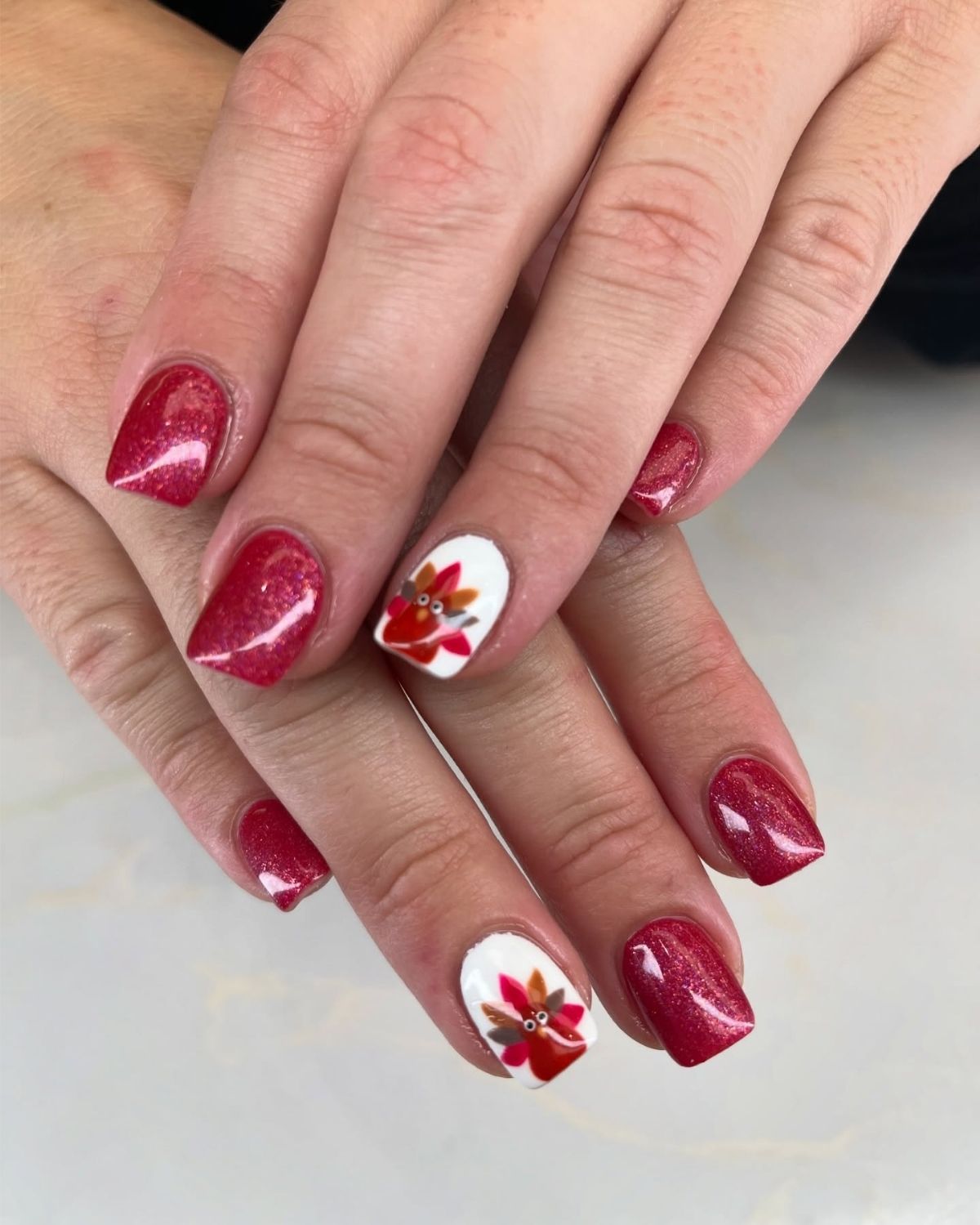 Square Turkey Nails