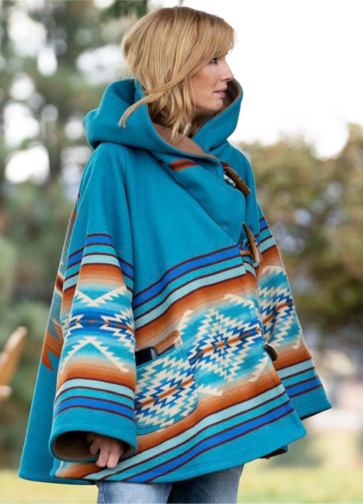 The Iconic Blue Coat Look