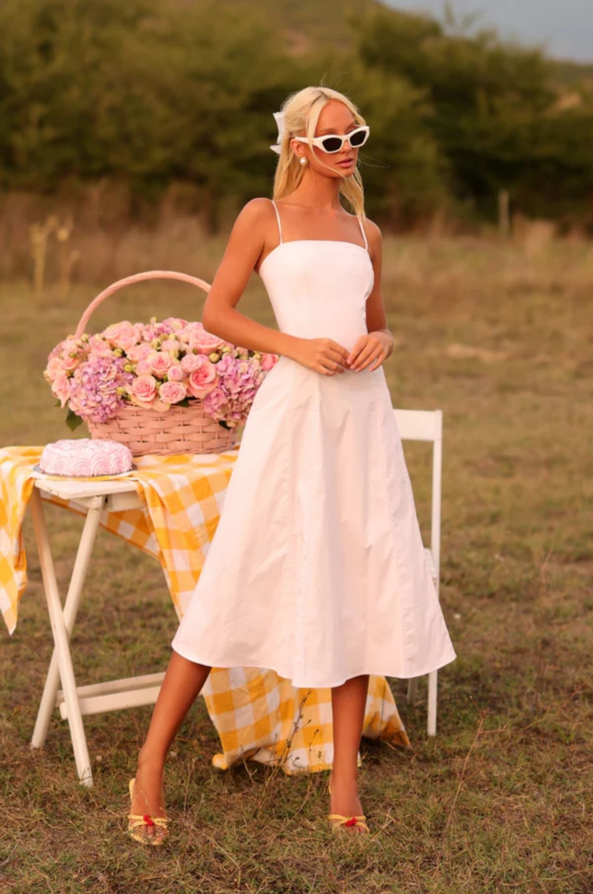 Primrose Pink Midi Dress